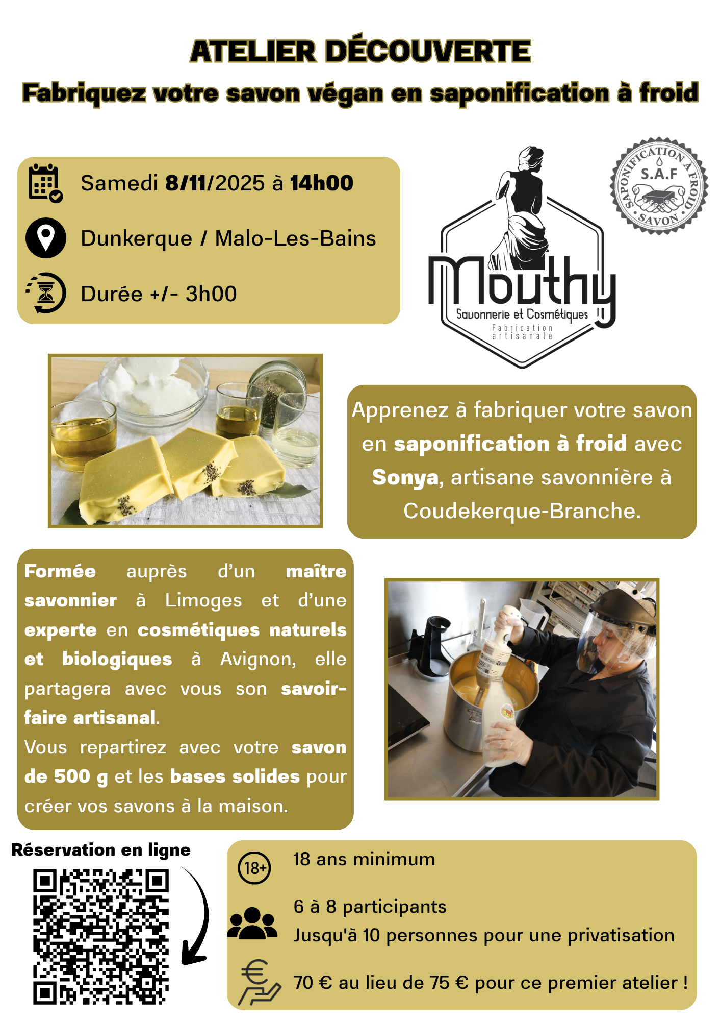 Atelier découverte – Fabriquez votre savon naturel et vegan